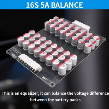 16S 5A Balance Li-Ion Lifepo4 Lto Active Lithium Battery Equalizer Balancer Plate Capacitor 48V 60V 16S