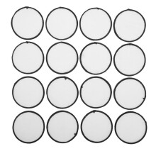 16 Pieces Sublimation Patch Blanks Quality Fabric Iron- Circular Blank Patch for Clothes, Hats, Uniforms, Backpacks