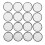 16 Pieces Sublimation Patch Blanks Quality Fabric Iron- Circular Blank Patch for Clothes, Hats, Uniforms, Backpacks 1