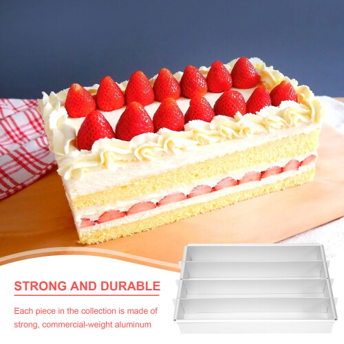 Battenberg Battenberg Cake Pan, Commercial Weight Anodised Aluminium, Silver A 2