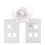 30-Pack Blank  Jack Inserts for  Wall Plate and Patch Panel - White 3