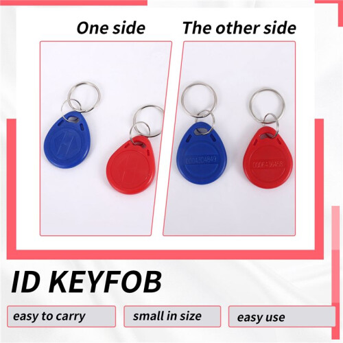 50Pcs 125 Khz Proximity ID Card RFID Keyfob Access Control Key for Door Entry Access Control System TK4100 2