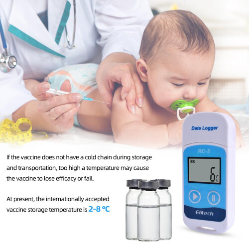 ELitech RC-5 High-Precision Digital USB Temperature Data Logger for Warehouse Storage Refrigerated Transport Laboratory 1