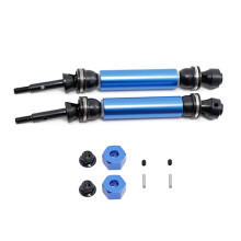 2 StüCke Metall Hintere Antriebswelle CVD für 1/10  Slash Rustler Stampede Hoss VXL 4X4 2WD RC Auto Aktualisierung Teile,Blau
