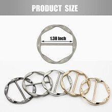 5PCS Scarf Ring Clip Tie Ring Clips for Women Fashion T-Shirt Twist Knot Clip Buckle Circle Clothing Ring Wrap Holder