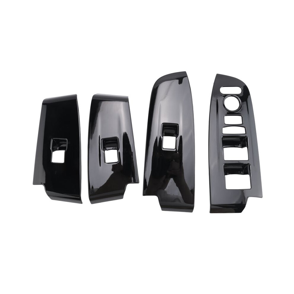 Car Glossy Window Glass Lift Button Cover Trim Door Armrest Panel For Hrv Hr-V Vezel 2021 2022 Lhd Black 4714079561190