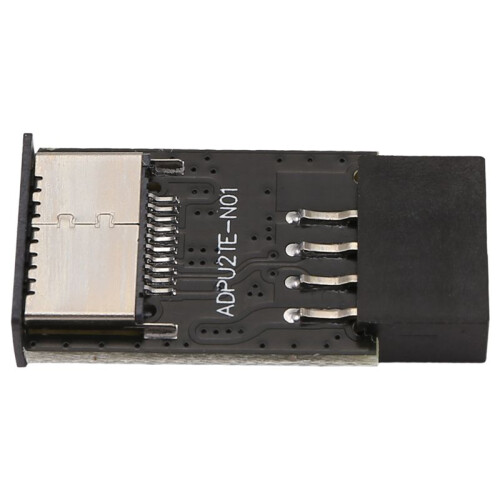 Placa Base USB2.0 9Pin una TYPE-C A-KEY Convertidor de Conector Frontal USB3.2 Adaptador de Encabezado de Interfaz TYPE-E 2