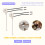 Ceiling Fan Light  Zing Ear ZE-109 Two-Wire Light  with Pull Cords for Ceiling Light Fans Lamps 2Pcs Silver 6