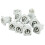 10PCS Powercon Connector 3 Pins 20A 250V Power Speaker Panel Socket Female for LED Screen Stage Lighting,Grey 8
