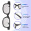 4Pcs Polarized Passive 3D Glasses for Cinema IMIX Screen 5