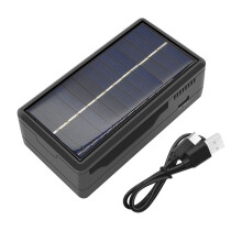 Solar Battery Charger 2 Slot Battery Charger Powerbank Case Lithium Battery Charging Bank Shell for 18650 21700 Battery