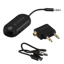 2-I-1  5.4 Audio Transmitter Receiver 3,5 mm AUX-Jack Trådlös Flygplansadapter Mic för TV Bil PC-Hörlurar