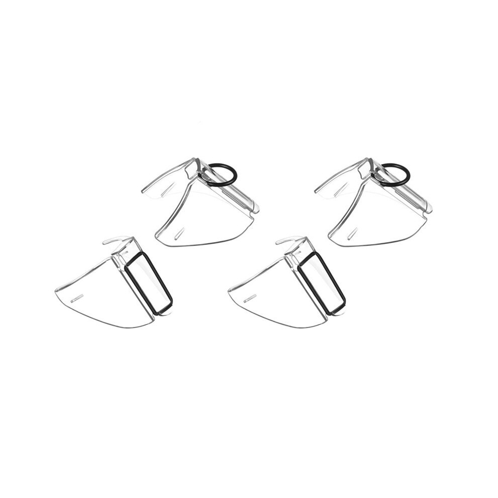 Tauoh 2 Pairs Safety Glasses Side Shield Eye Glasse Side Shield Anti-Slip Side Shield For Safety Glasses