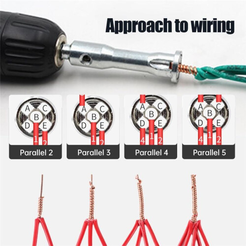 Wire Stripping and Twisting Tool,for Drill Wire Nut Twister Wire Stripper Cable Wire Connector Tool,Hex Shank Cable Wire