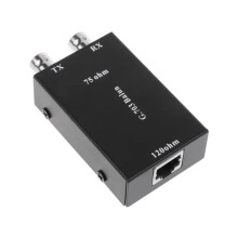 Transmissor Coaxial BNC para RJ45 2.048Mbps G703 E1 Conversor Balanceado para Desbalanceado Impedância de 75 Ohm para 120 Ohm