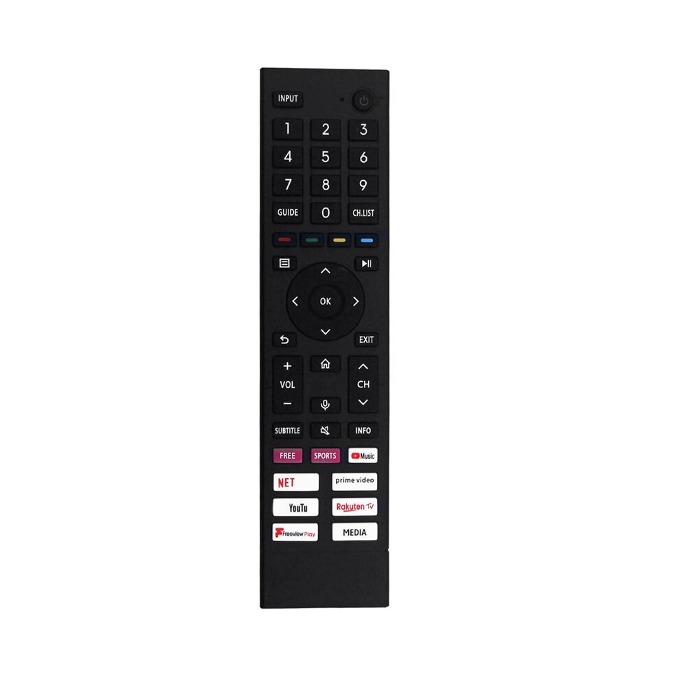 Replace Erf3a80 Remote For 4K Android Uhd Tv 43A6g 50A6g 55A6g 60A6g 65A6g 70A6g 75A6g 43A6gtuk 50A6gtuk 4711589436994