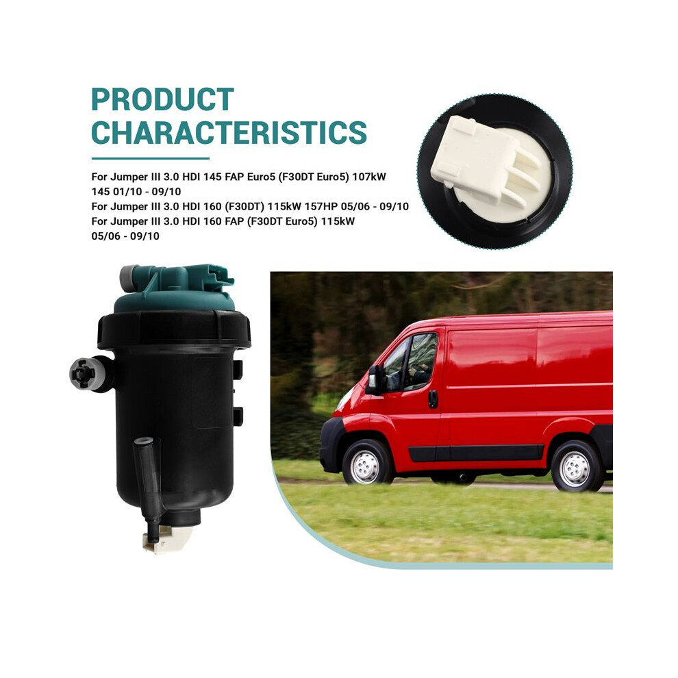 1352490080 1368127080 1346387080 For Jumper Ducato Boxer Fuel Filter Housing 2.2 2.3 3.0 Jtd 6033968120477