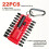 22Pcs Impact Screwdriver Bits Key Set Anti-Slip Multi Driver Potable Magnetic High Torque Bit Holder Drill Tool 2