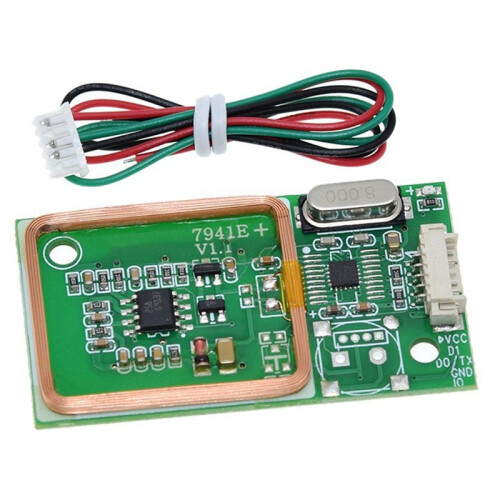 RFID UART Reader Wireless Module 3Pin 125KHz Card Reading EM4100 8CM  5V for IC Card PCB Attenna Sensor Kits 1