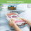 Portable Fruit Tray with Compartments, Clear Snack Organizer for Picnics & Kitchen Storage, Includes Lid & Handle 2