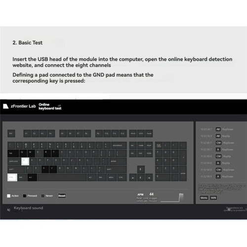 8-CH USB Custom Keyboard Module -Board CH579M ME6211C33 Buck Chip Supports USB Custom Keyboard Function 1