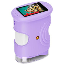 Handheld Microscope for Kids with 2In HD Screen 50-1000X Pocket Microscope Educational Birthday Gift for Children