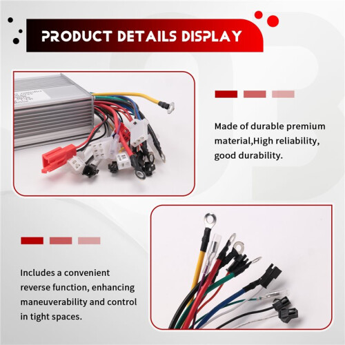 For 48V 60V 64V 72V Systems 1500W Brushless Motor Controller with Reverse Function for EBikes Scooters Motorcycles 2