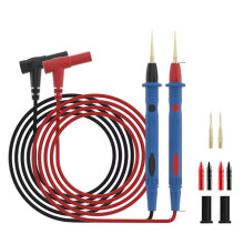 SS-024B 1000V 20A Rostfritt Stål Sondetestledning med Utbytbar Nål för Multimeter Universal Testledningsverktyg