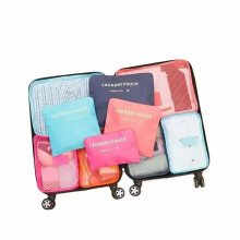 6pcs Travel Storage Bags Suitcase Packing Set Storage Cases Portable Luggage Organizer Clothes Shoe Foldable Organizer