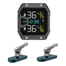 TPMS para Motocicleta com 2 Sensores IP65 À Prova D'Água Sistema de Monitoramento de Pressão de Pneus Sem Fio A
