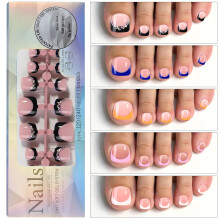 Punte Gel French, 120 pezzi, 12 misure, Stile 01-10
