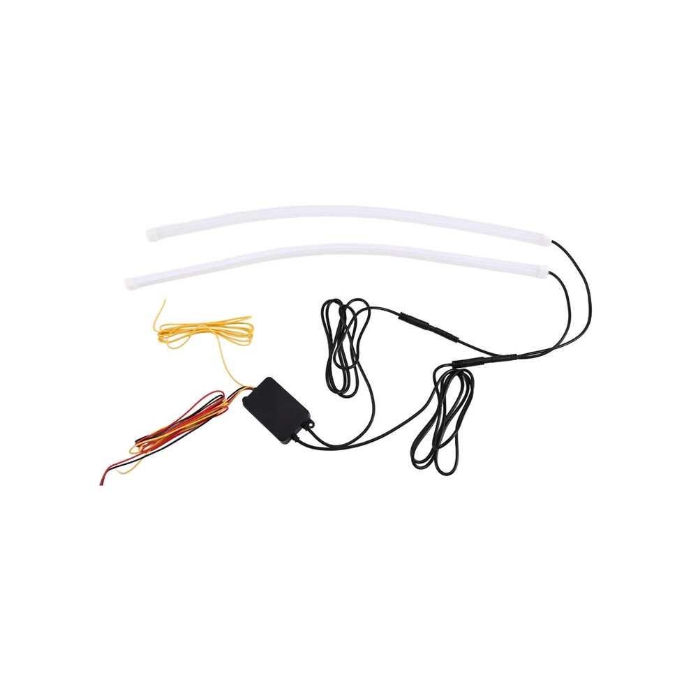 Car Led Strip Lights Sequential Drl Daytime Running Lights With Turn Signal With App Control 45Cm Tauoh