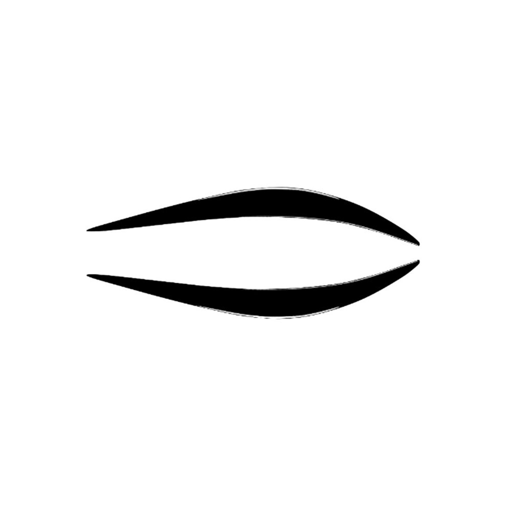 Headlight Eyelid Headlamp Eyebrow Sticker Strip Trim Cover For Q50 2014 - 2022 Black 6032948342045
