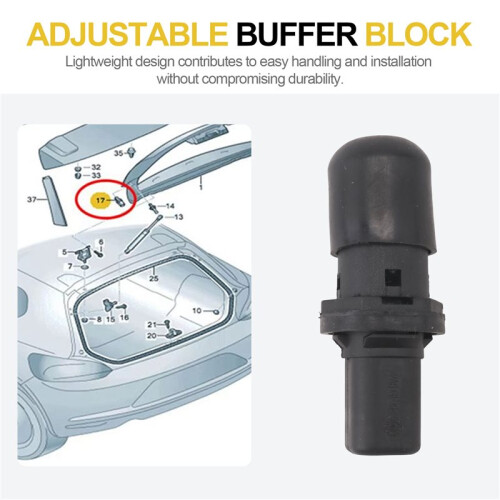 For   2009-2014 Car Rear Boot Tailgate Cushion Rubber Stop Adjustable Buffer Block 1K8827761D 2