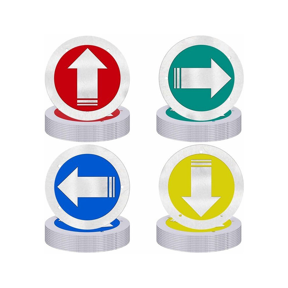 Trail Markers Reflective Trail Pack Bright Trail Marking Reflectors For Hiking Driveway Camping Walking 40Pcs Red/Green/Yellow 6032767130717