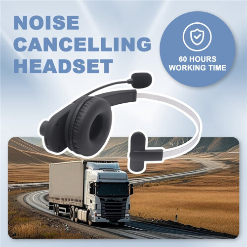 Fone de Ouvido Sem Fio  Trucker com Microfone com Cancelamento de Ruído para Trabalho, Celular, Laptop e Escritório 2