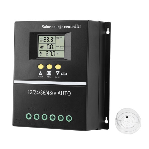 Controlador de carga solar MPPT 12-48V 80A ABS 100V 1