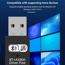 Adaptateur USB 3.0 WiFi 6, Carte Réseau 900 Mbps, Clé USB 2,4 GHz, Récepteur Ethernet WiFi Double Bande 5 GHz pour Ordinateur Portable Windows