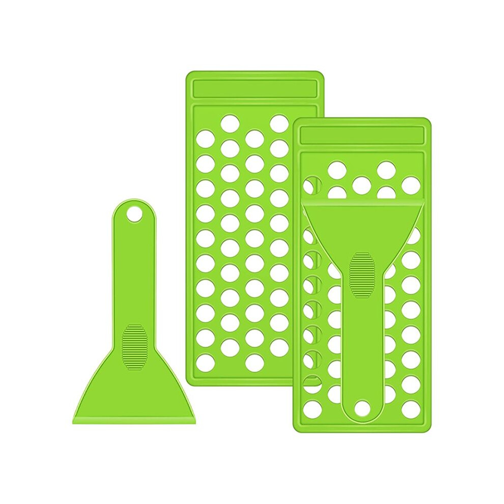 2pcs Lip Balm Tray and Spatula Portable Lip Filling Tray and Spatula Set Lip Tube Holder Lip Tubes Lip Balm Containers
