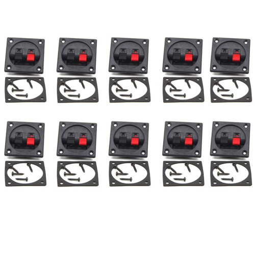 10pcs Speaker Terminal Board Connector Plates for Audio System Enhancements and DIY Projects