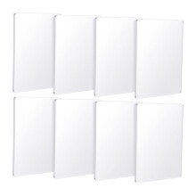 Lot de 8 plaques d'impression monotype 5 x 7 pouces, réutilisables, en silicone, pour la fabrication de cartes.