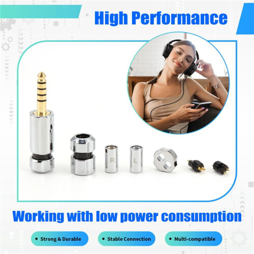 HiFi Headphone Cable 4.4 Balanced Plug 3.5 Plug 2.5 Balanced Plug Mid-Range Slider 0.78 Pin Black 2