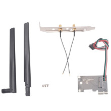Adaptador de Placa de Rede Sem Fio  5.1 WiFi 6 NGFF A/e-Key WiFi Card para M.2 NGFF Key-M NVME SSD Adaptador para AX200