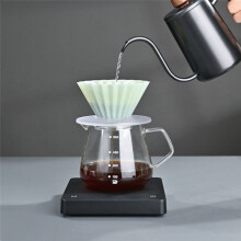 Hand-Made Coffee Drip Filter Cup for Household Use 1-2 People Origami Filter Cup V-Shaped Resin Cake Cup