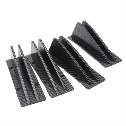 4PCS Car Rear Lower Spoiler Sporty Universal Rear Bumper Chassis Diffuser Lip Wing Splitter 2