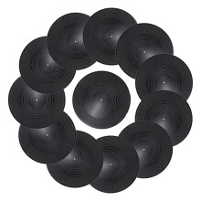 12 Pieces Vinyl Records Decor 12 Inch Fake Vinyl Records Plain Record Decorations for Wall Aesthetic Home Studio Room