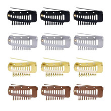 24 Pieces Chunni Clips Hair Extension Wigs Snap Clips Comb Small Snap Wig Accessories for Women DIY