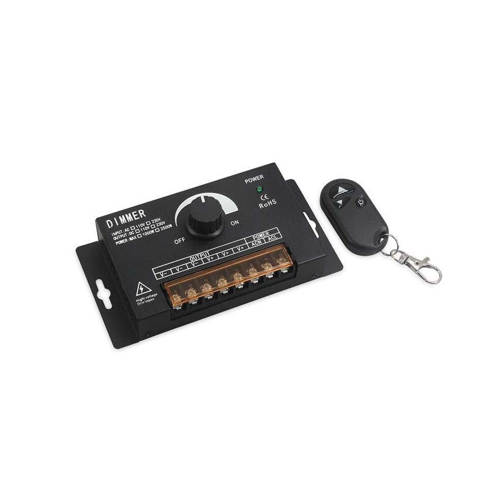 Ac220v 2500W Led 0- Stepless Dimmer Single Color Led Strip Light Brightness Adjustment Controller 4714078940613
