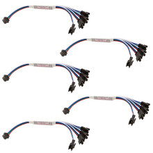 Para Controlador e Repetidor de Sinal TTL LED WS2811 WS2812B para Fita de LED para Endereçável RGB de 4 Pinos DC5-24V