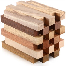30 Stück Rohlinge Aus Exotischem Holz, Zubehör zum Drechseln Von Stiften, Basteln, Stift-Drechselset für Heimwerkerarbeiten, 5 X 3/4 X 3/4 Zoll